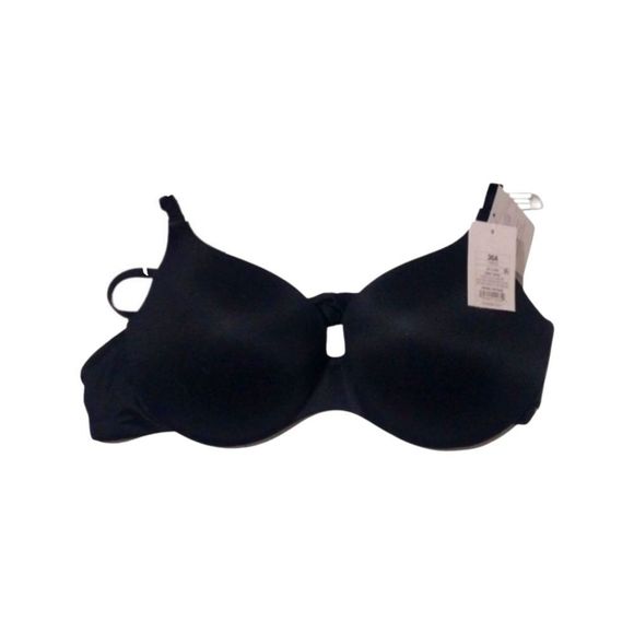 AUDEN Ebony Black Lightly Lined Demi Coverage Underwire Bra Size 36A New NWT - Picture 6 of 6